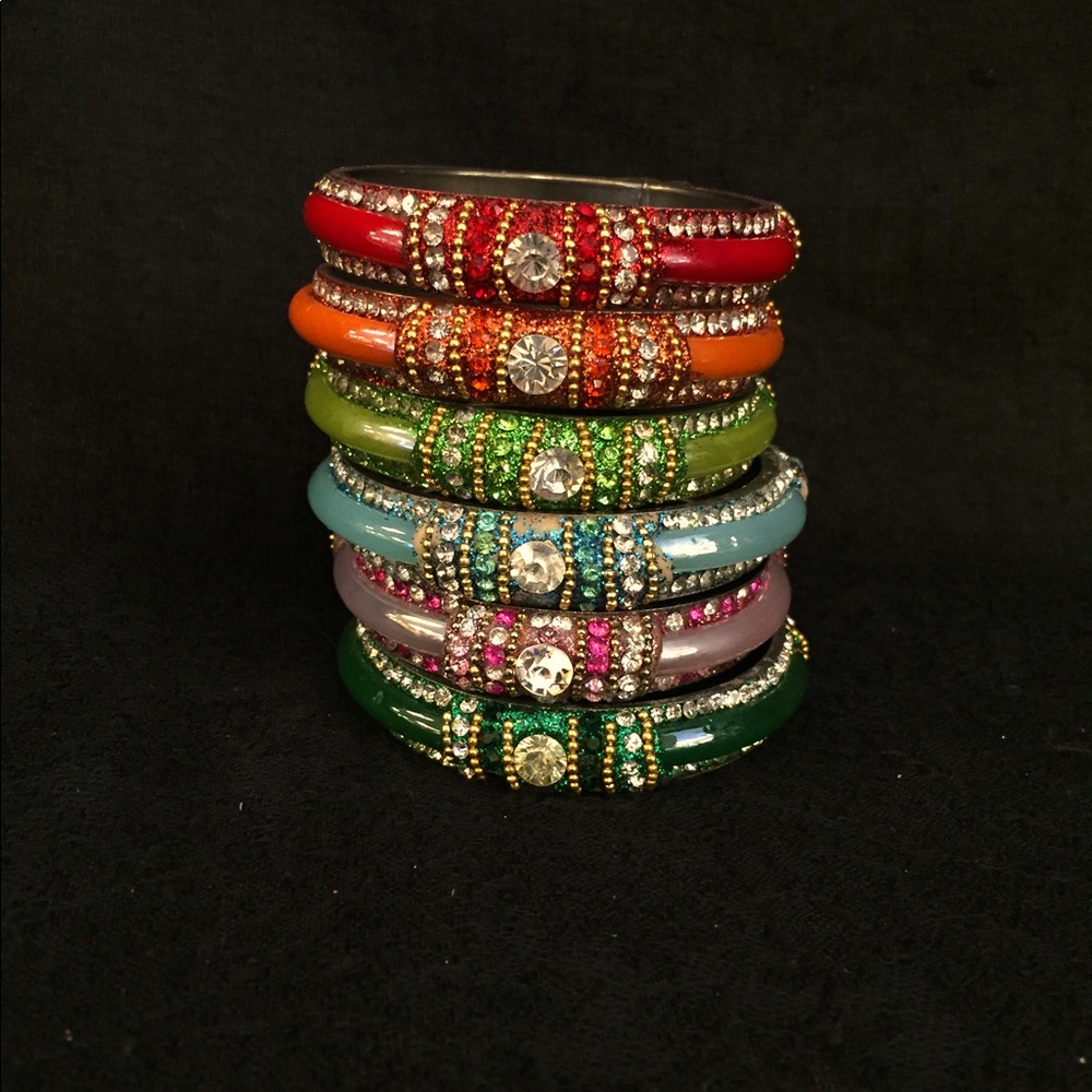 6pc Handmade artisan bangles
